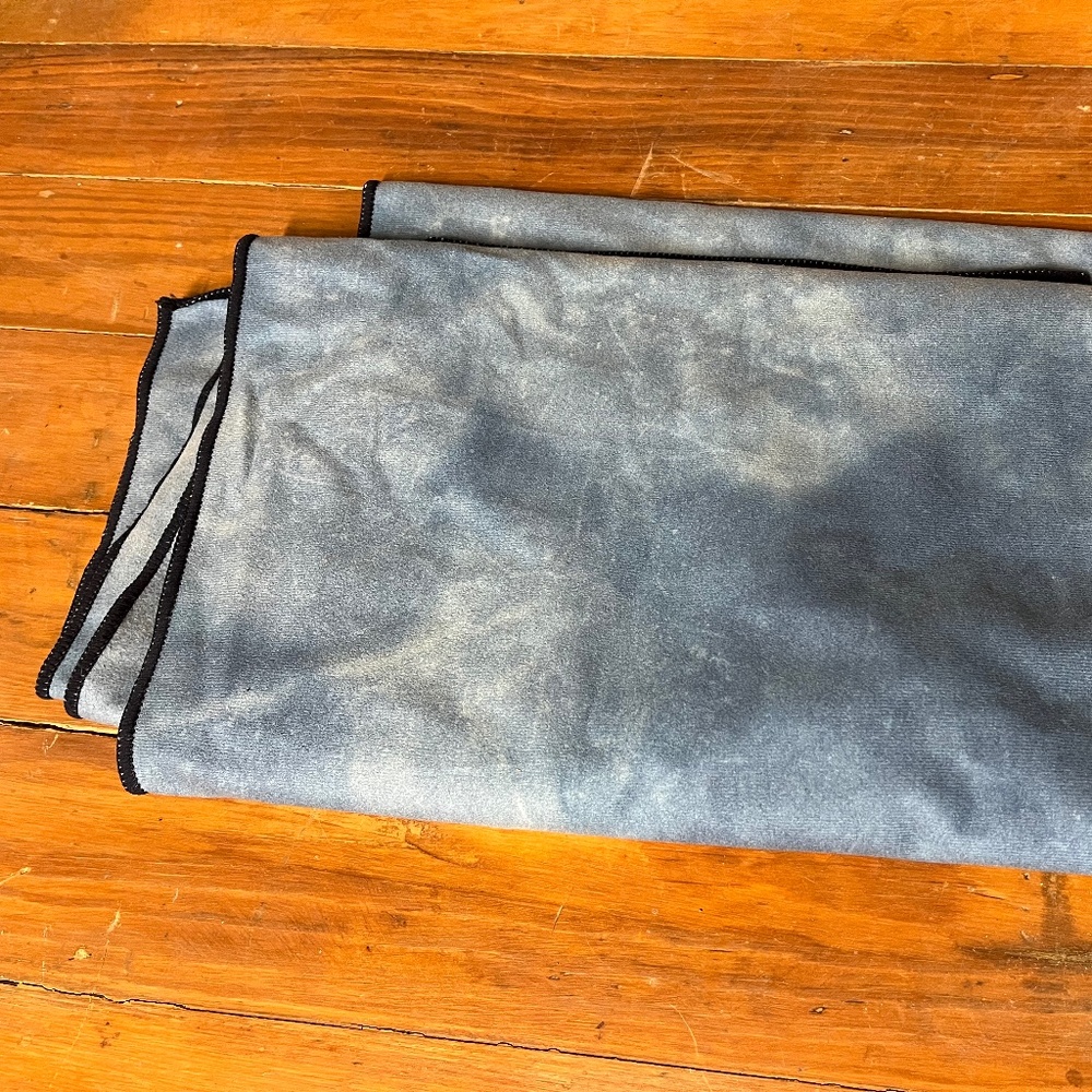 Manduka eQua Yoga Mat Towel - Camo Tie Dye Blues